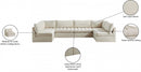Jacob Velvet Modular 6 Piece Sectional