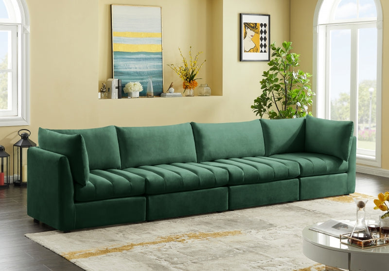 Jacob Velvet Modular 4 Piece Sofa