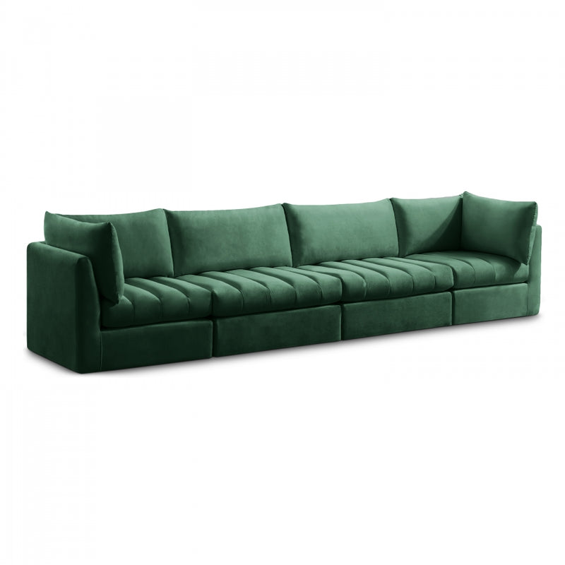 Jacob Velvet Modular 4 Piece Sofa