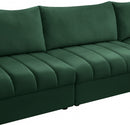 Jacob Velvet Modular 4 Piece Sectional