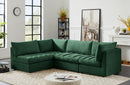 Jacob Velvet Modular 4 Piece Sectional