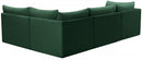 Jacob Velvet Modular 4 Piece Sectional