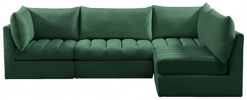 Jacob Velvet Modular 4 Piece Sectional