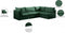 Jacob Velvet Modular 4 Piece Sectional