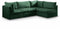 Jacob Velvet Modular 4 Piece Sectional