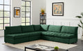 Jacob Velvet Modular 5 Piece Sectional