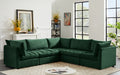 Jacob Velvet Modular 5 Piece Sectional