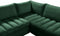 Jacob Velvet Modular 6 Piece Sectional