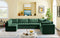 Jacob Velvet Modular 7 Piece Sectional