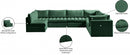 Jacob Velvet Modular 7 Piece Sectional
