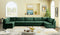 Jacob Velvet Modular 7 Piece Sectional