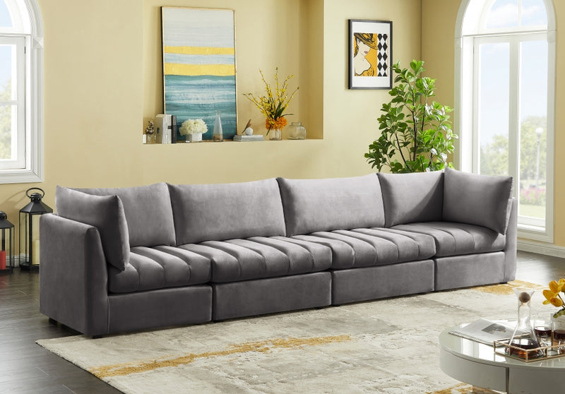 Jacob Velvet Modular 4 Piece Sofa