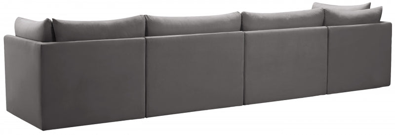 Jacob Velvet Modular 4 Piece Sofa