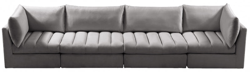 Jacob Velvet Modular 4 Piece Sofa