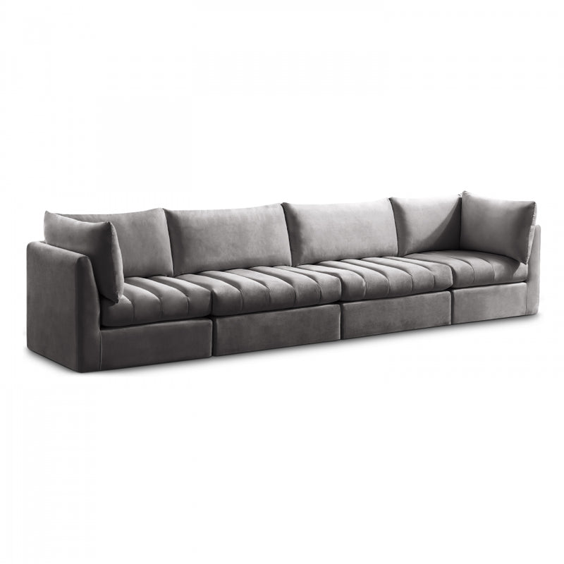 Jacob Velvet Modular 4 Piece Sofa