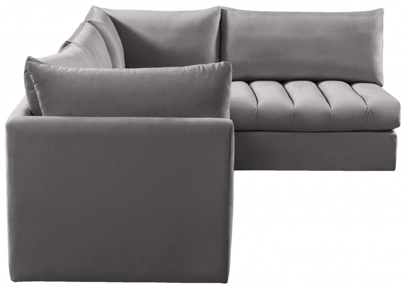 Jacob Velvet Modular 4 Piece Sectional