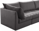 Jacob Velvet Modular 4 Piece Sectional