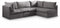 Jacob Velvet Modular 4 Piece Sectional