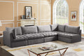 Jacob Velvet Modular 5 Piece Sectional