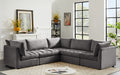 Jacob Velvet Modular 5 Piece Sectional