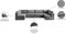 Jacob Velvet Modular 6 Piece Sectional