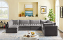 Jacob Velvet Modular 7 Piece Sectional