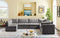 Jacob Velvet Modular 7 Piece Sectional