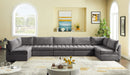 Jacob Velvet Modular 7 Piece Sectional