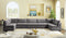 Jacob Velvet Modular 7 Piece Sectional