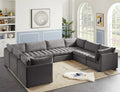 Jacob Velvet Modular 8 Piece Sectional