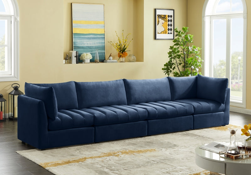 Jacob Velvet Modular 4 Piece Sofa