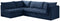 Jacob Velvet Modular 4 Piece Sectional