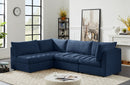 Jacob Velvet Modular 4 Piece Sectional