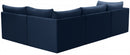 Jacob Velvet Modular 4 Piece Sectional