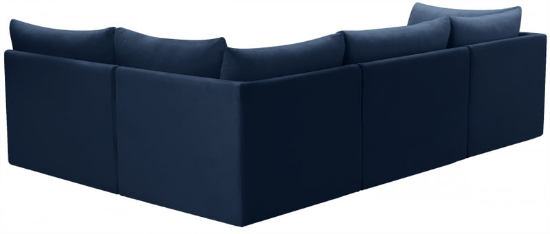 Jacob Velvet Modular 4 Piece Sectional