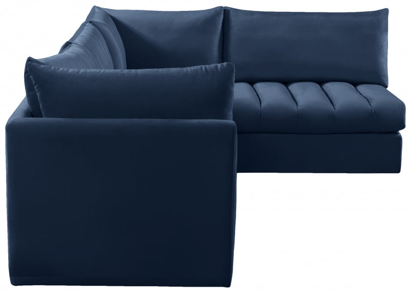 Jacob Velvet Modular 4 Piece Sectional
