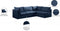 Jacob Velvet Modular 4 Piece Sectional