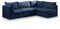 Jacob Velvet Modular 4 Piece Sectional
