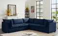 Jacob Velvet Modular 5 Piece Sectional