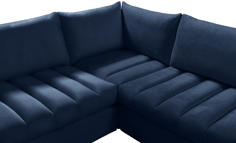 Jacob Velvet Modular 6 Piece Sectional
