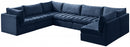 Jacob Velvet Modular 7 Piece Sectional