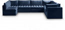 Jacob Velvet Modular 7 Piece Sectional