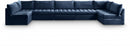 Jacob Velvet Modular 7 Piece Sectional