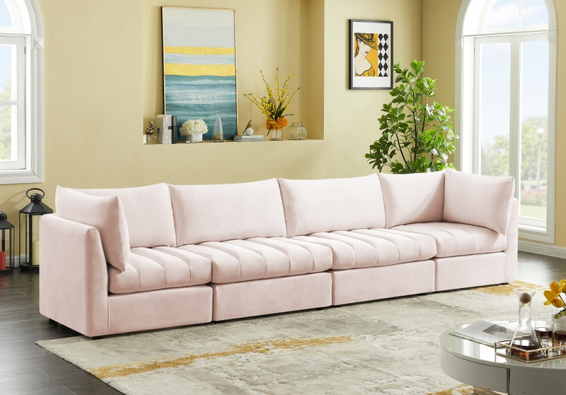 Jacob Velvet Modular 4 Piece Sofa