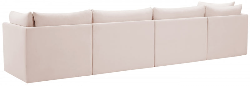 Jacob Velvet Modular 4 Piece Sofa