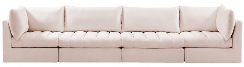 Jacob Velvet Modular 4 Piece Sofa