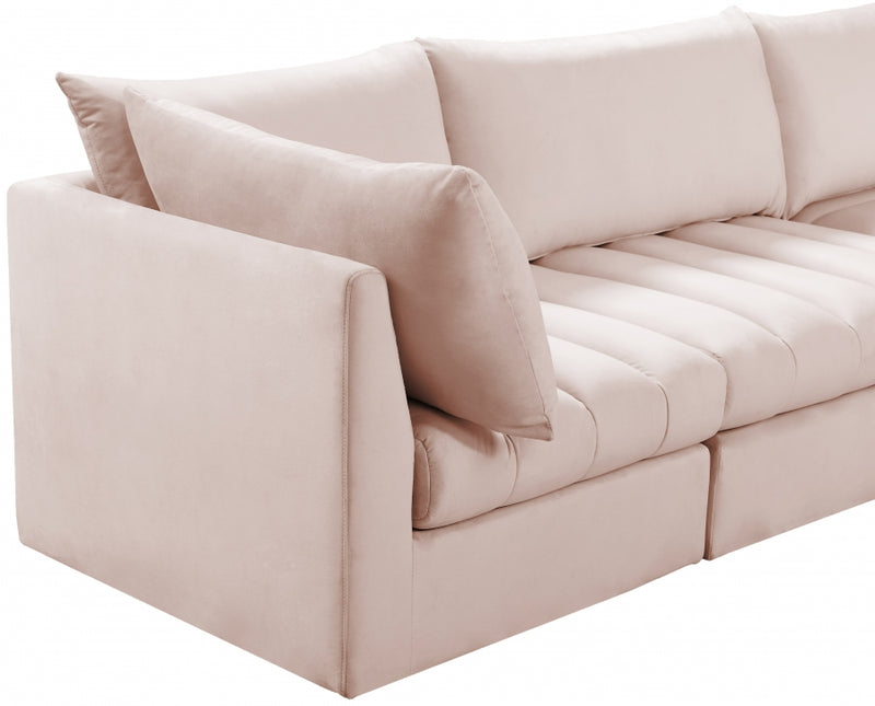 Jacob Velvet Modular 4 Piece Sofa