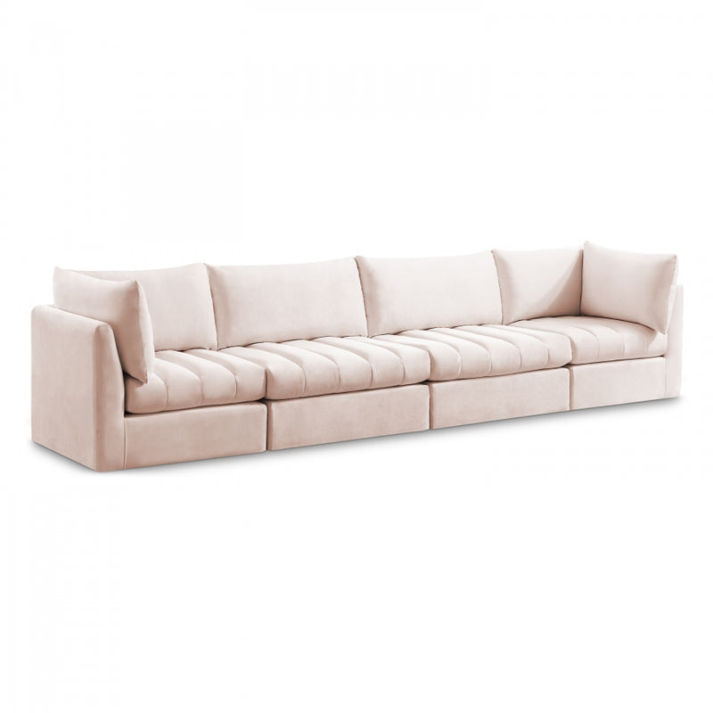 Jacob Velvet Modular 4 Piece Sofa