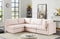 Jacob Velvet Modular 4 Piece Sectional