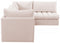 Jacob Velvet Modular 4 Piece Sectional